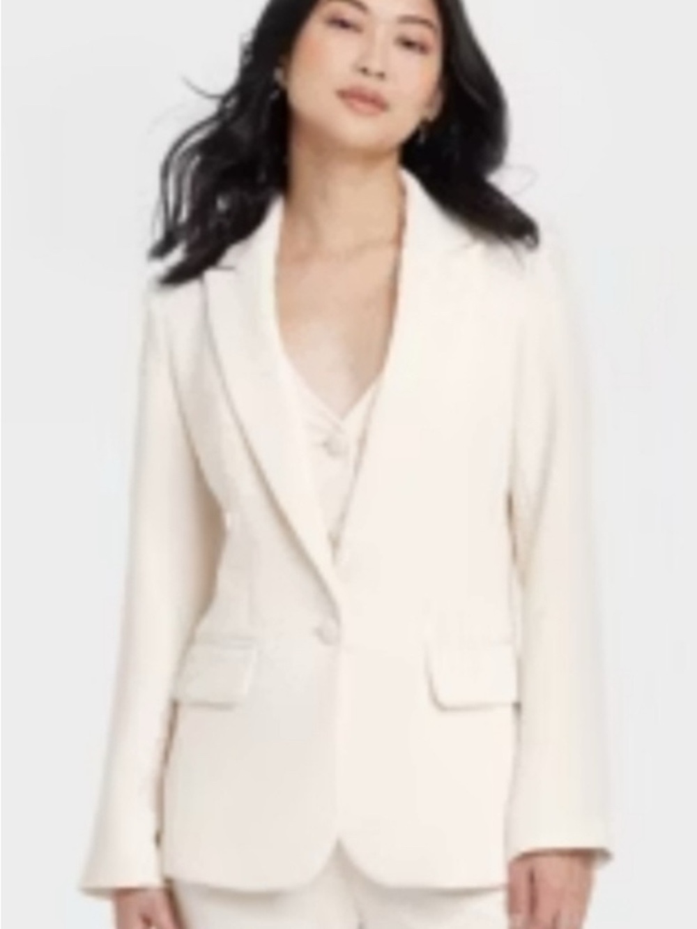 A New Day! New without tags! Women's Cream Single-Button Blazer Jacket